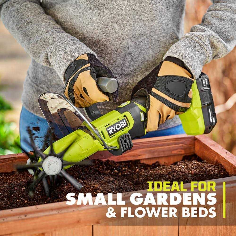 RYOBI ONE+ 18V Cordless Compact Battery Cultivator with 2.0 Ah Battery and Charger - Image 5