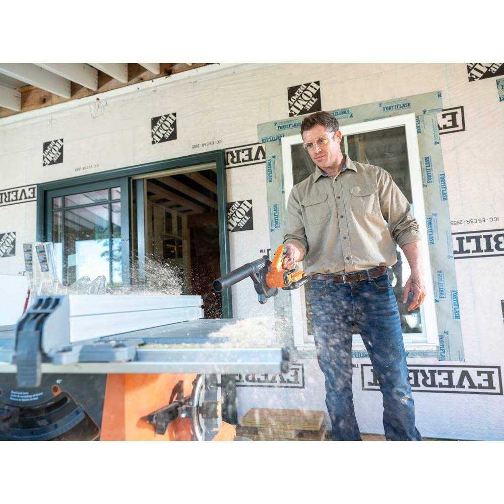 Ridgid 18V Lithium-Ion Cordless Compact Jobsite Blower with Inflator/Deflator Nozzle - Image 5