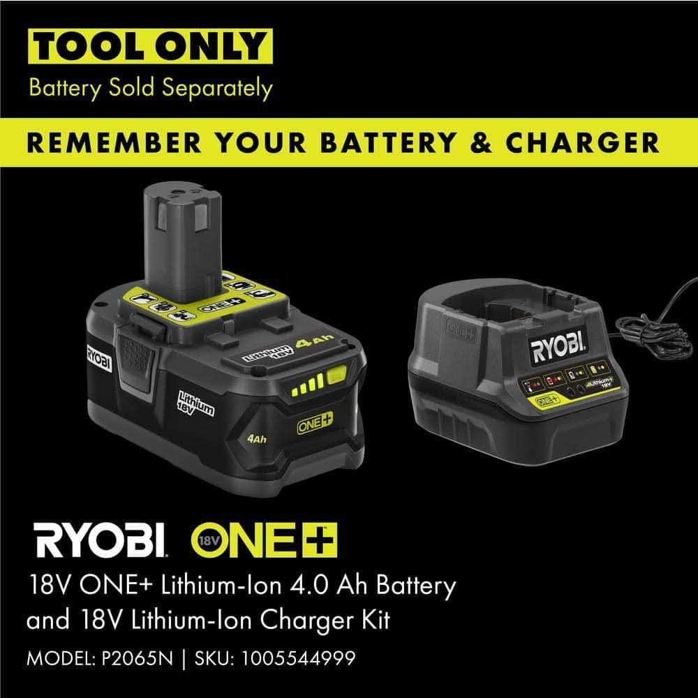 RYOBI ONE+ 18-Volt Lithium-Ion Cordless Battery Grass Shear and Shrubber Trimmer - Image 4