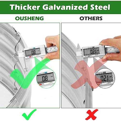 OUSHENG Round Galvanized Raised Garden Beds Outdoor Steel Fire Pit Ring Flower Planter Metal Above Ground Boxes Kit for Gardening Vegetables - Image 3