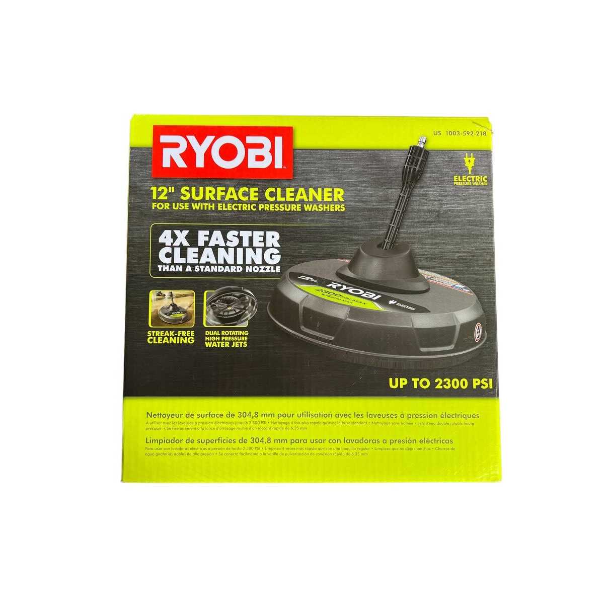 RYOBI 12 in. 2,300 PSI Electric Pressure Washers Surface Cleaner - Image 4