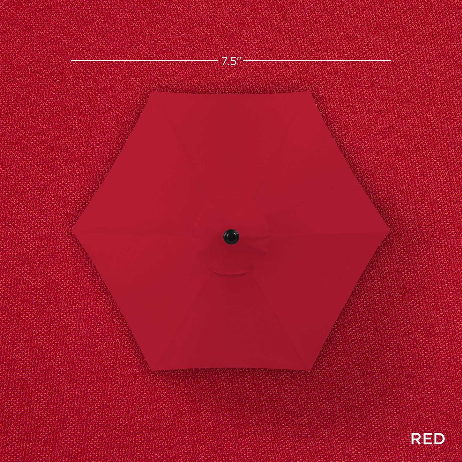 Best Choice Products 7.5ft Heavy-Duty Outdoor Market Patio Umbrella w/ Push Button Tilt - Image 3