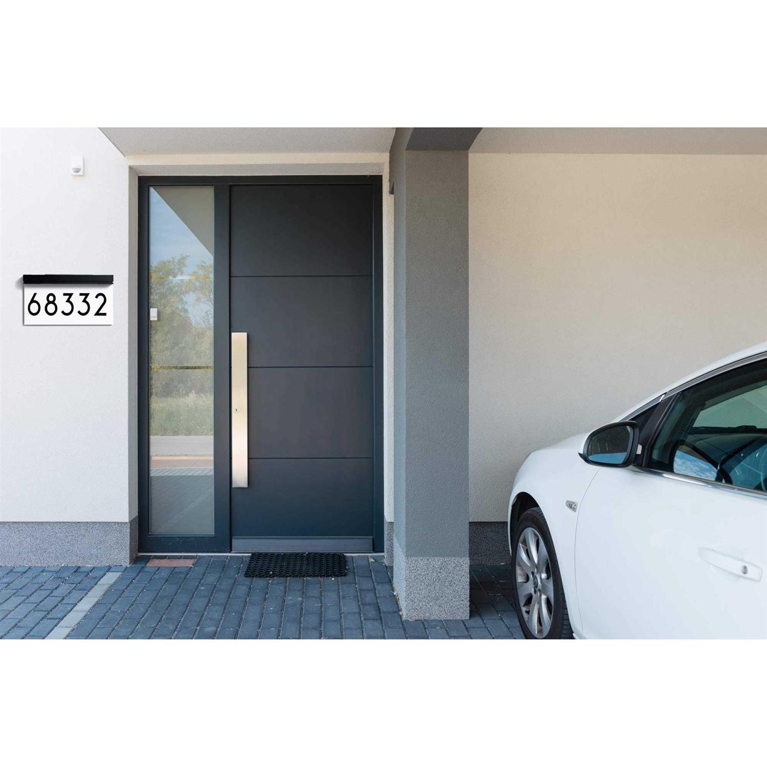 Percompile Aluminum Address Plaques for House Solar Powered House Number for Outside - Image 5