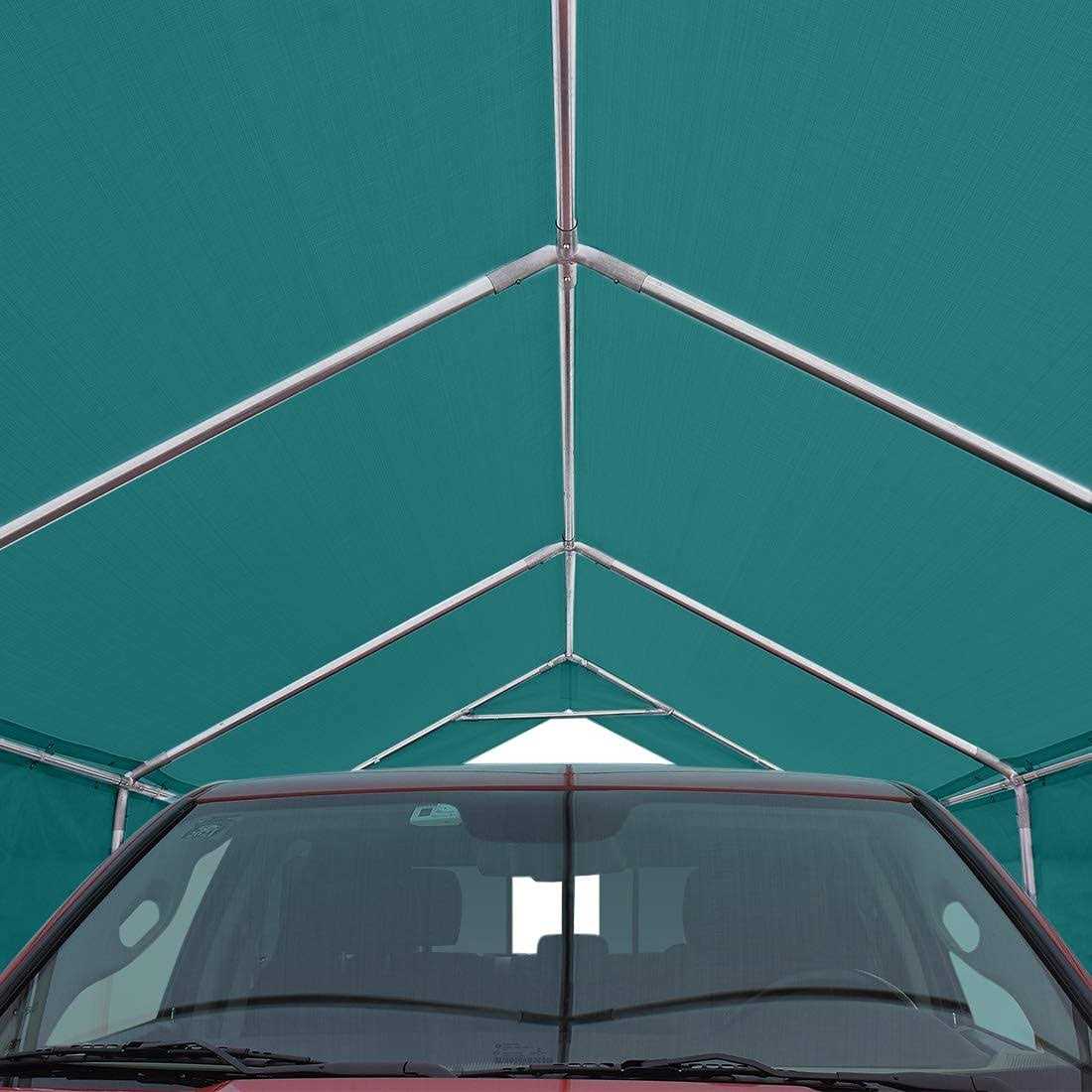 Peaktop Outdoor Upgraded Heavy Duty Carport Car Canopy Portable - Image 3