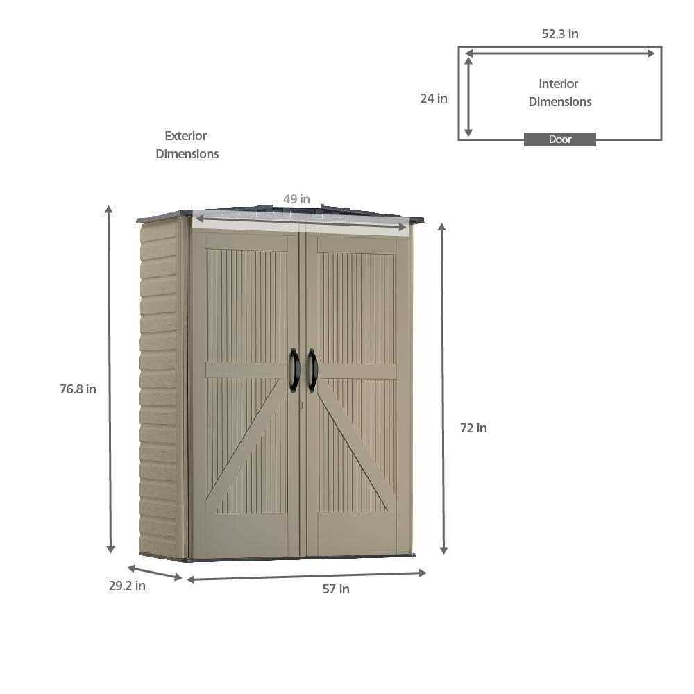 Rubbermaid Roughneck Vertical Storage Shed - Image 4