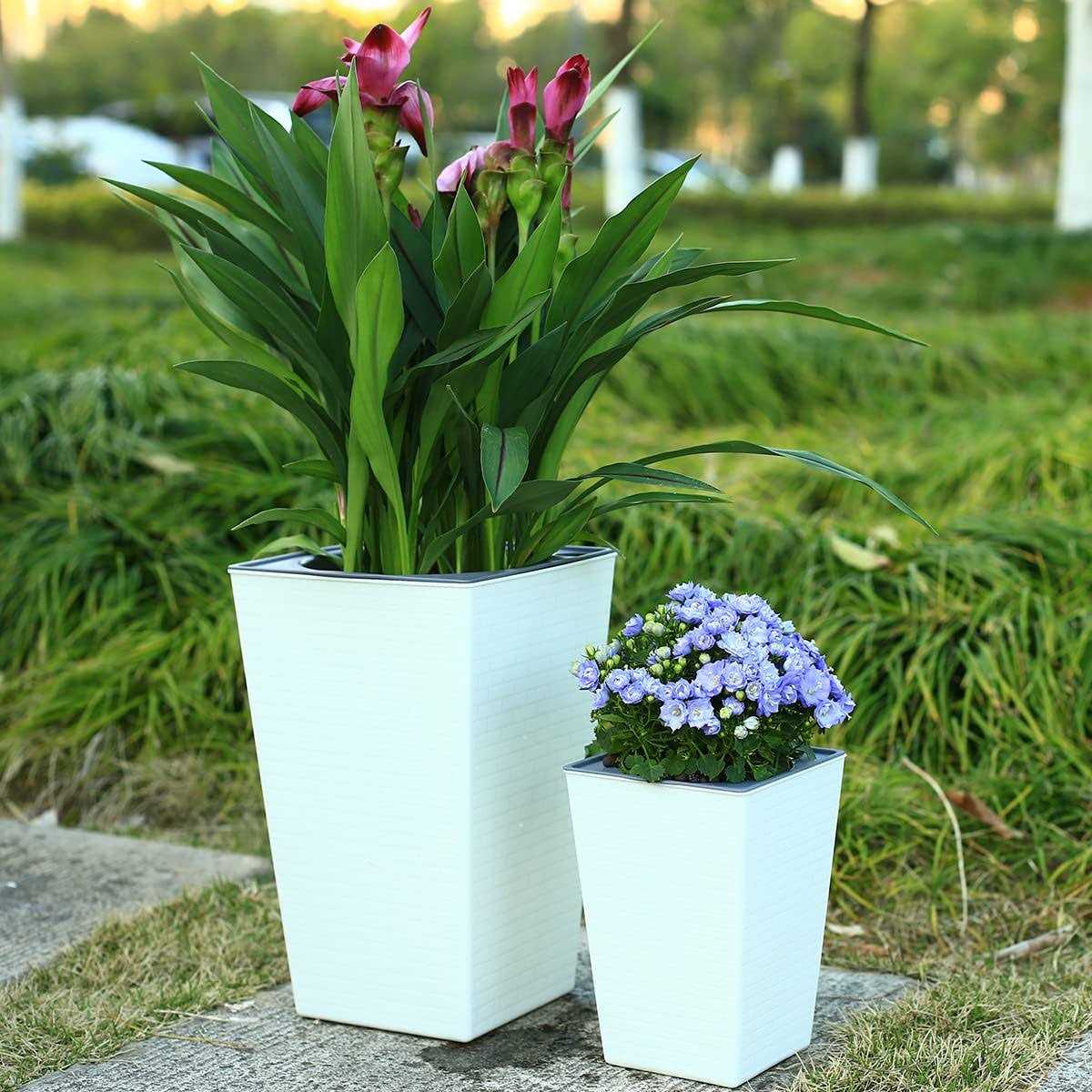Self Watering Planters Tall Planter for Indoor Plants - Image 5