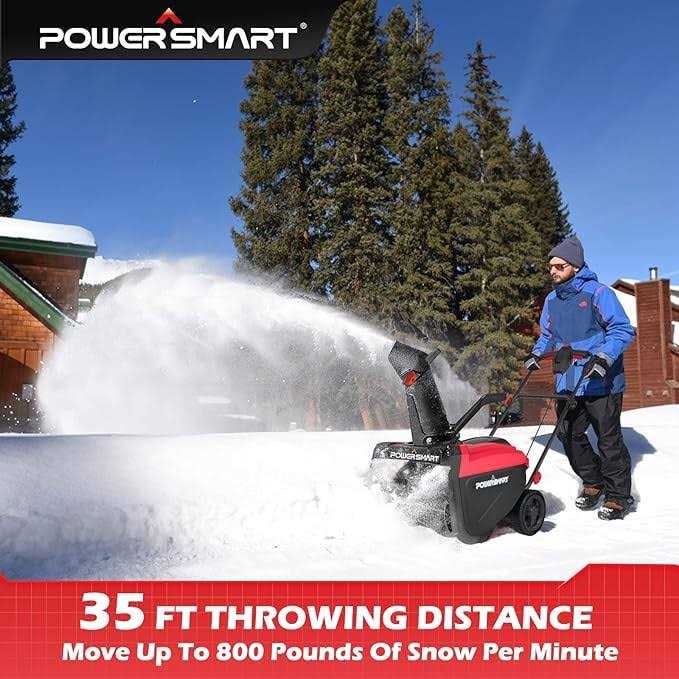 Powersmart 21 inch Electric Single Stage Snow Thrower db5021 - Image 5