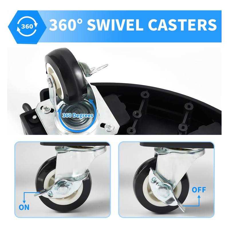 Plant Caddy with Wheels Heavy Duty with 8 Lockable Casters Rolling Plant Stand Adjustable 15-21 - Image 4