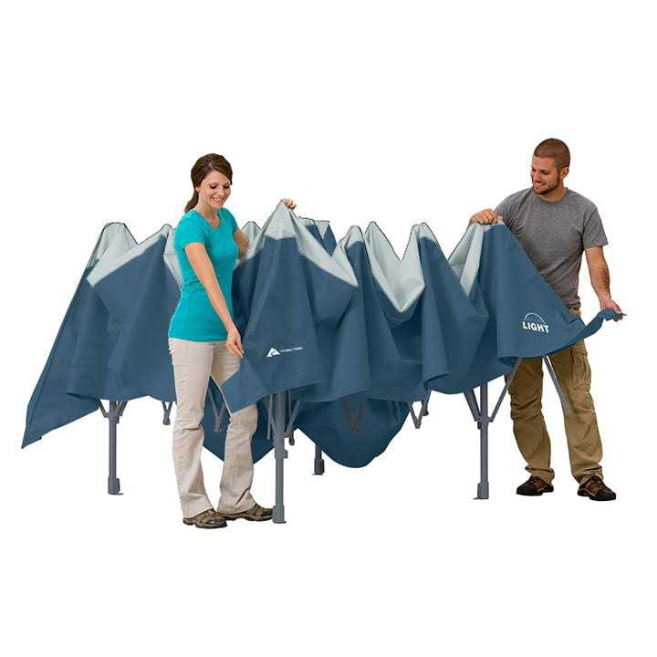 Ozark Trail 14' x 14' Instant Lighted Canopy for Camping - Image 3