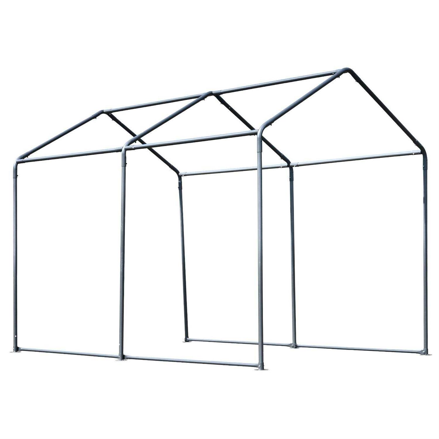 Outsunny 12' x 7' Walk-in Garden Greenhouse Outdoor Hot House w/ Roll Up Door - Image 4
