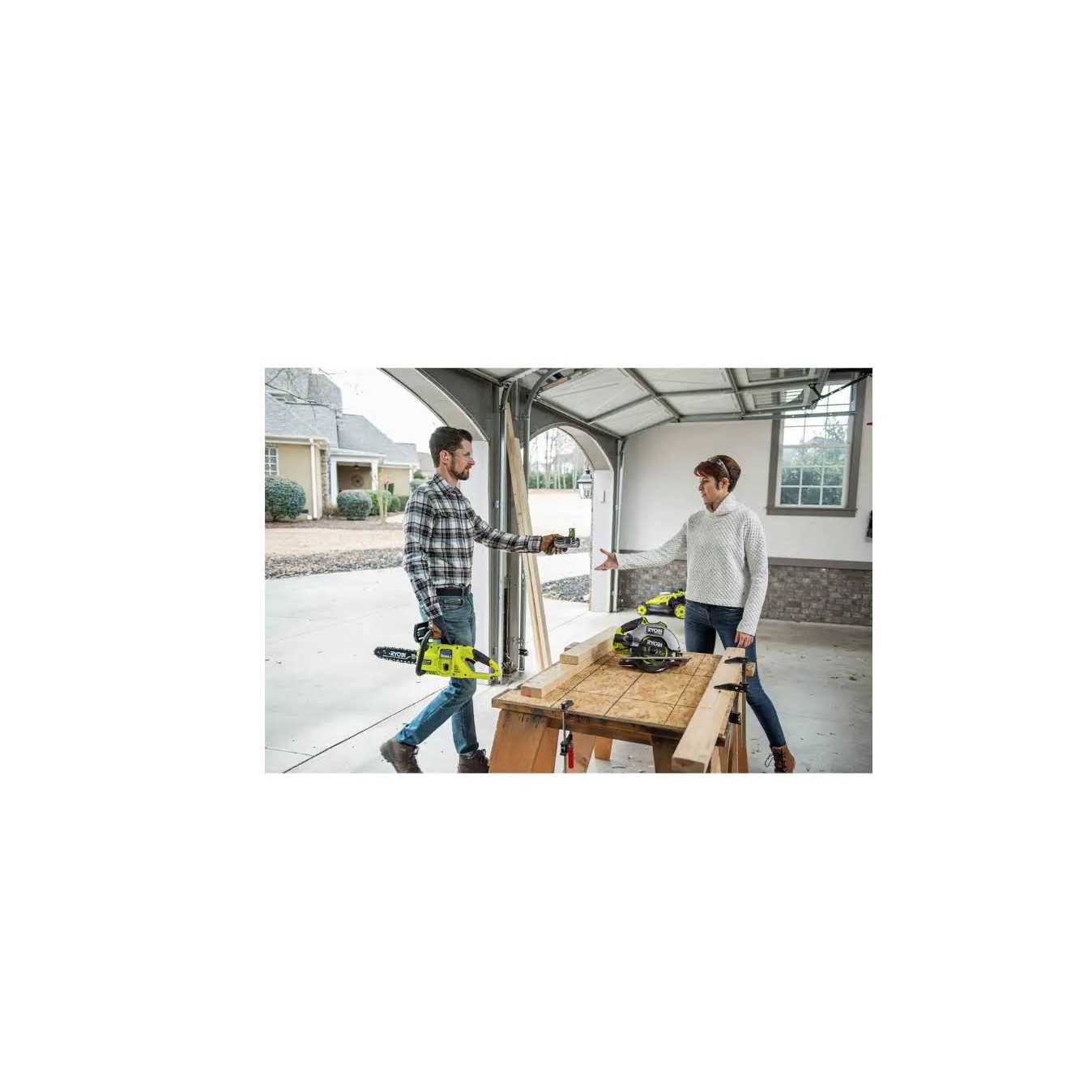 RYOBI ONE+ HP 18V Brushless 10 in. Battery Chainsaw with 4.0 - Image 3