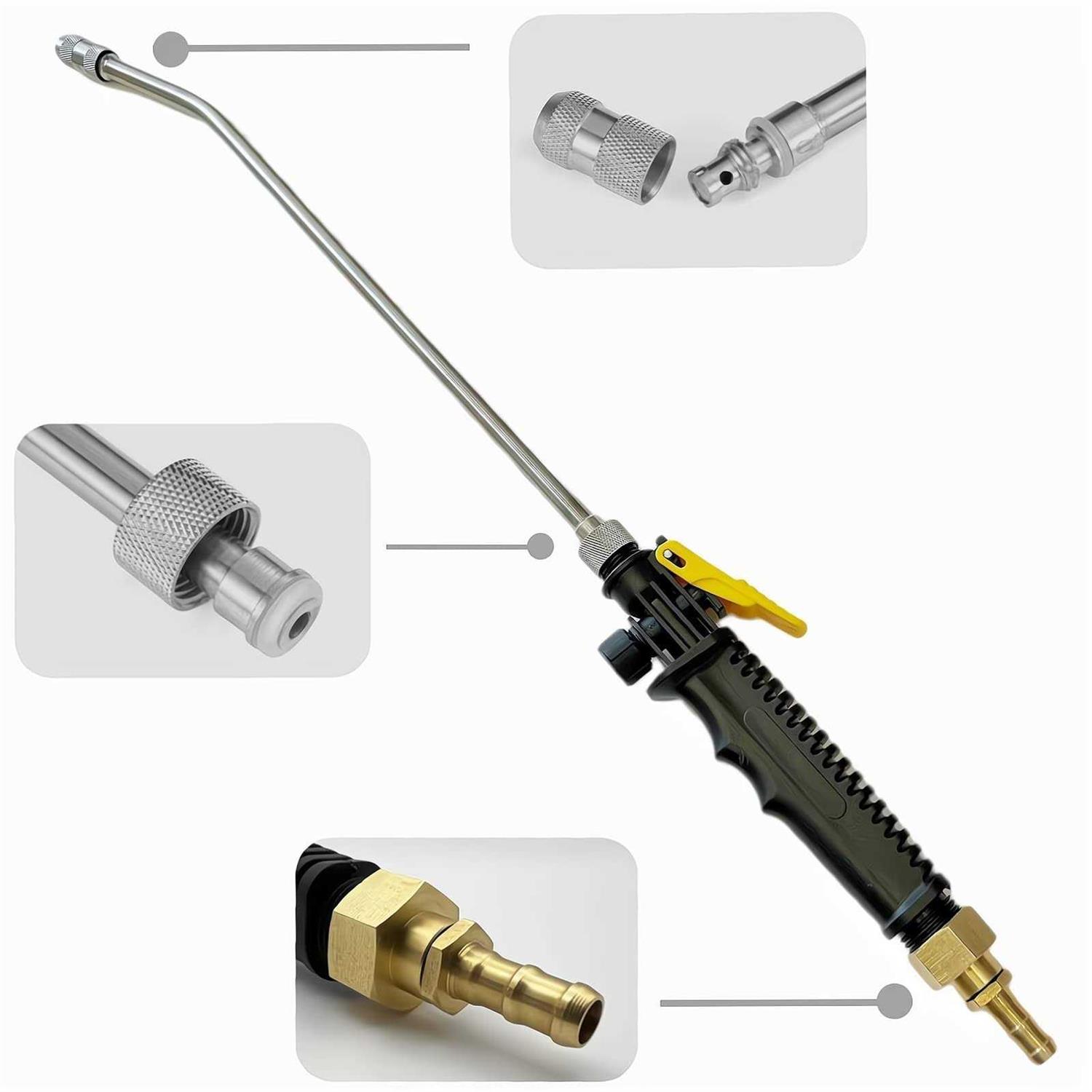 Replacement Sprayer Wand,3/8 Brass Barb Stainless Steel Sprayer Wand - Image 4