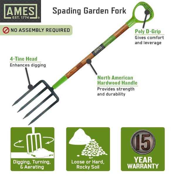 Ames 4-Tine Forged Spading Fork 2916400 - Image 4