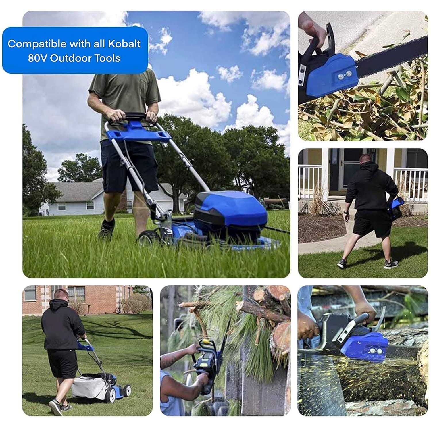 SABER 80-Volt 2.5Ah Battery Replacement for Kobalt 80V Cordless Power Equipment Battery Kb 2580C-06 - Image 4