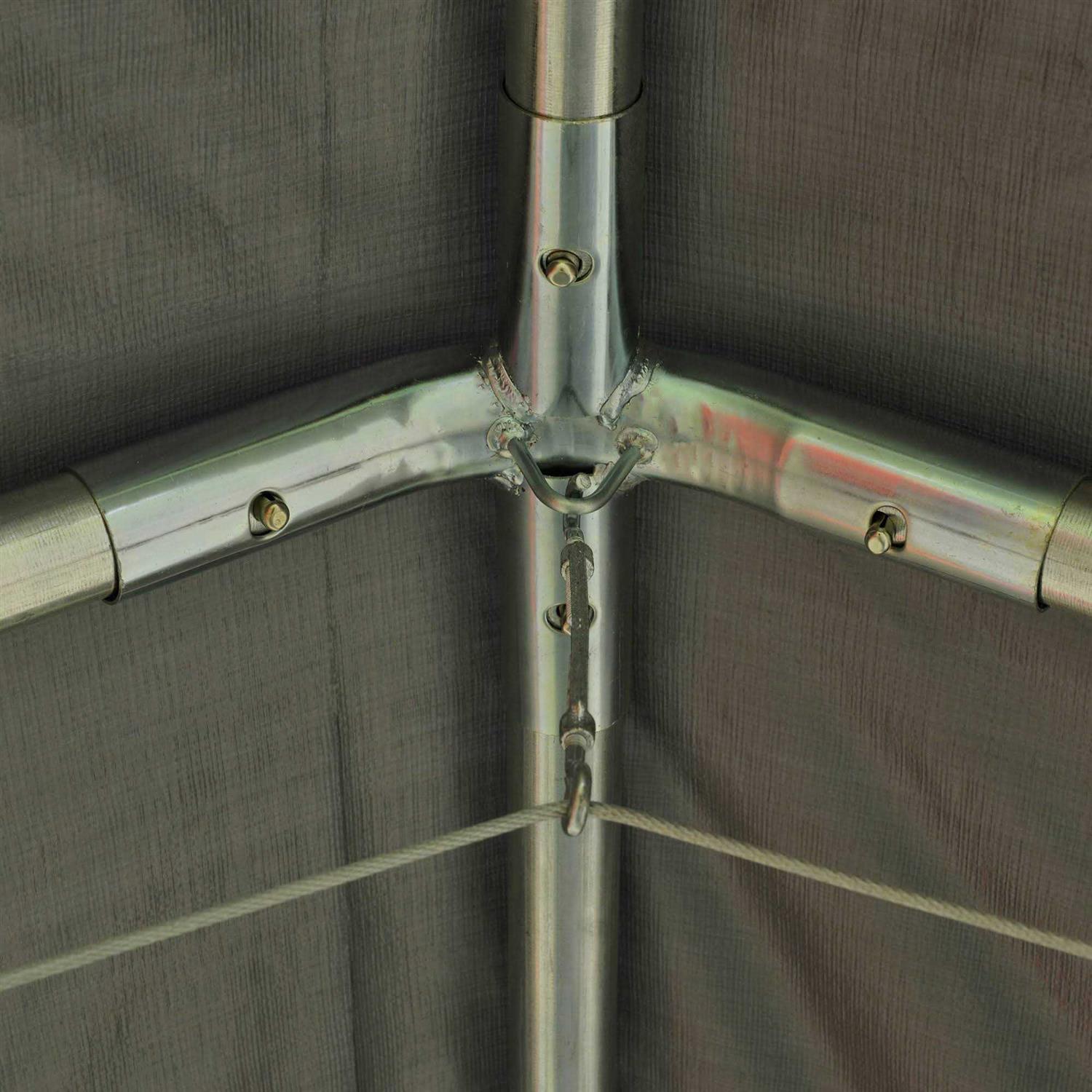 Outsunny 10'x20' Carport Heavy Duty Galvanized Car Canopy with Included Anchor Kit - Image 4