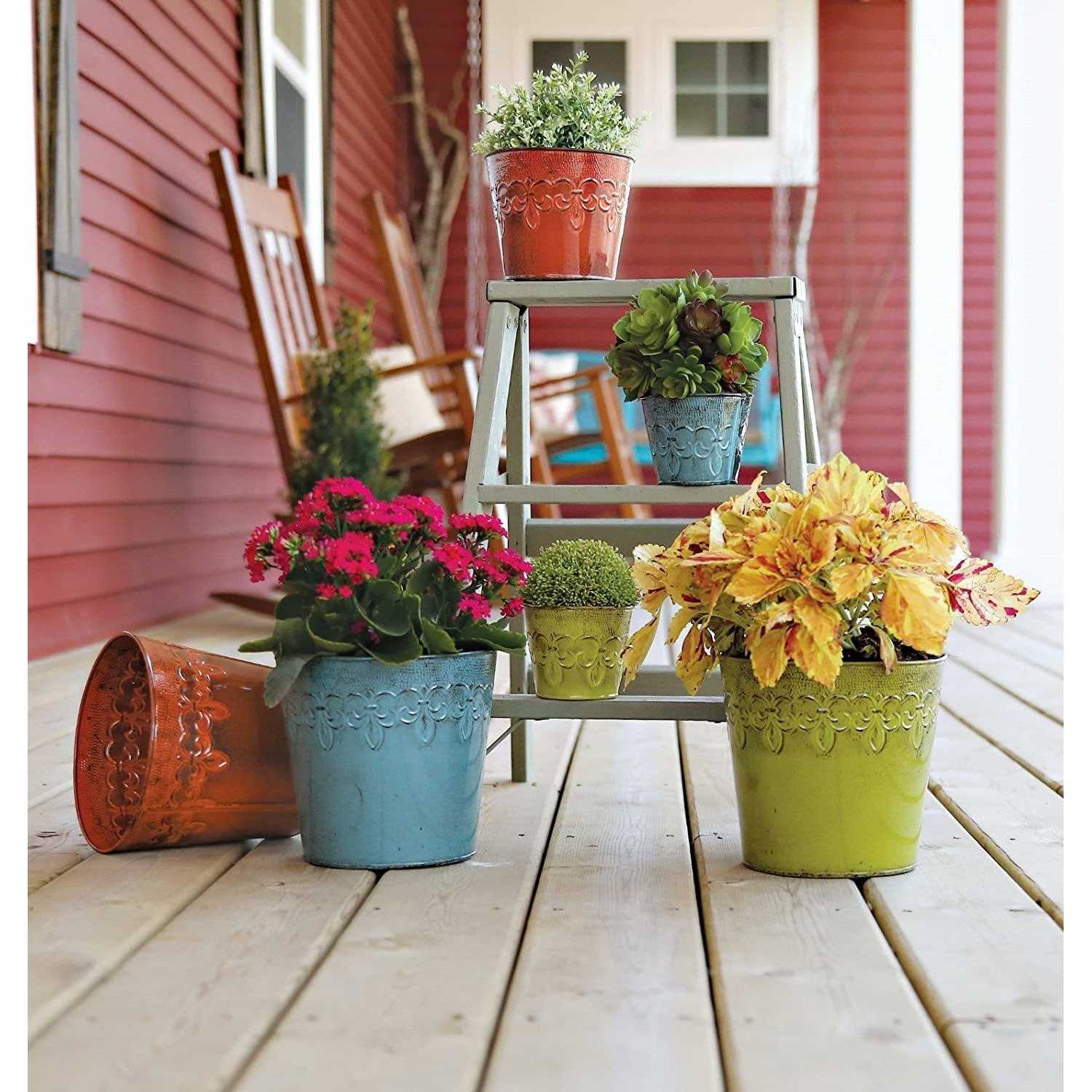 Robert Allen Fleur De Lis Planter-Cayenne MPT01889 - Image 3