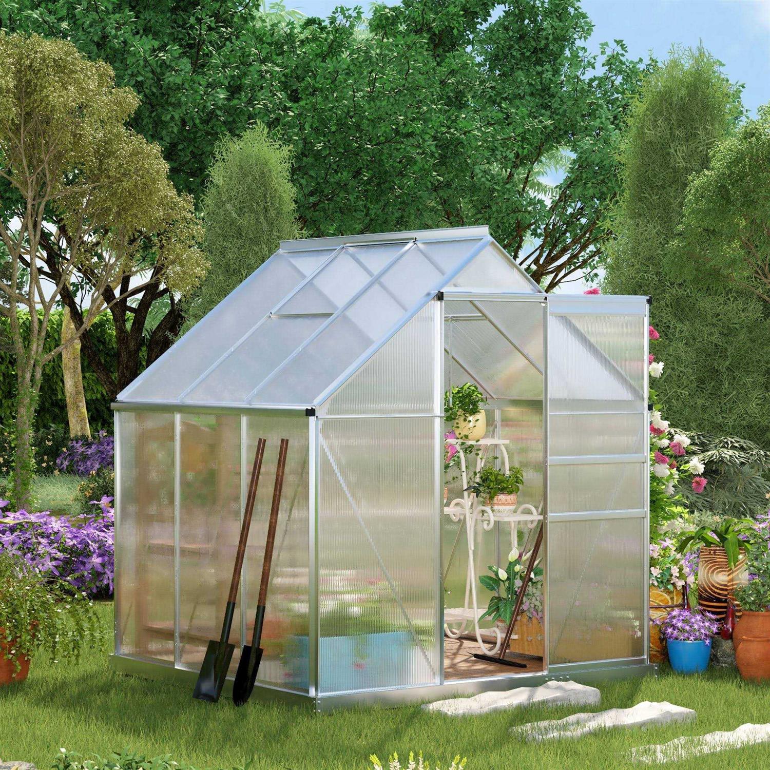 Outsunny 6' x Walk Greenhouse - Image 3