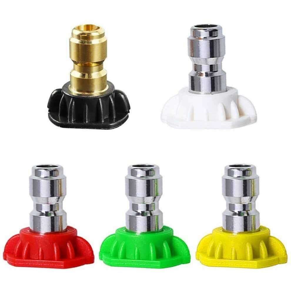 Peggas Pressure Washer Nozzles Tips Multiple Degrees 4000psi Premium Power Washer Nozzle Tips Set for 1/4'' Quick Connect Nozzles - Image 4