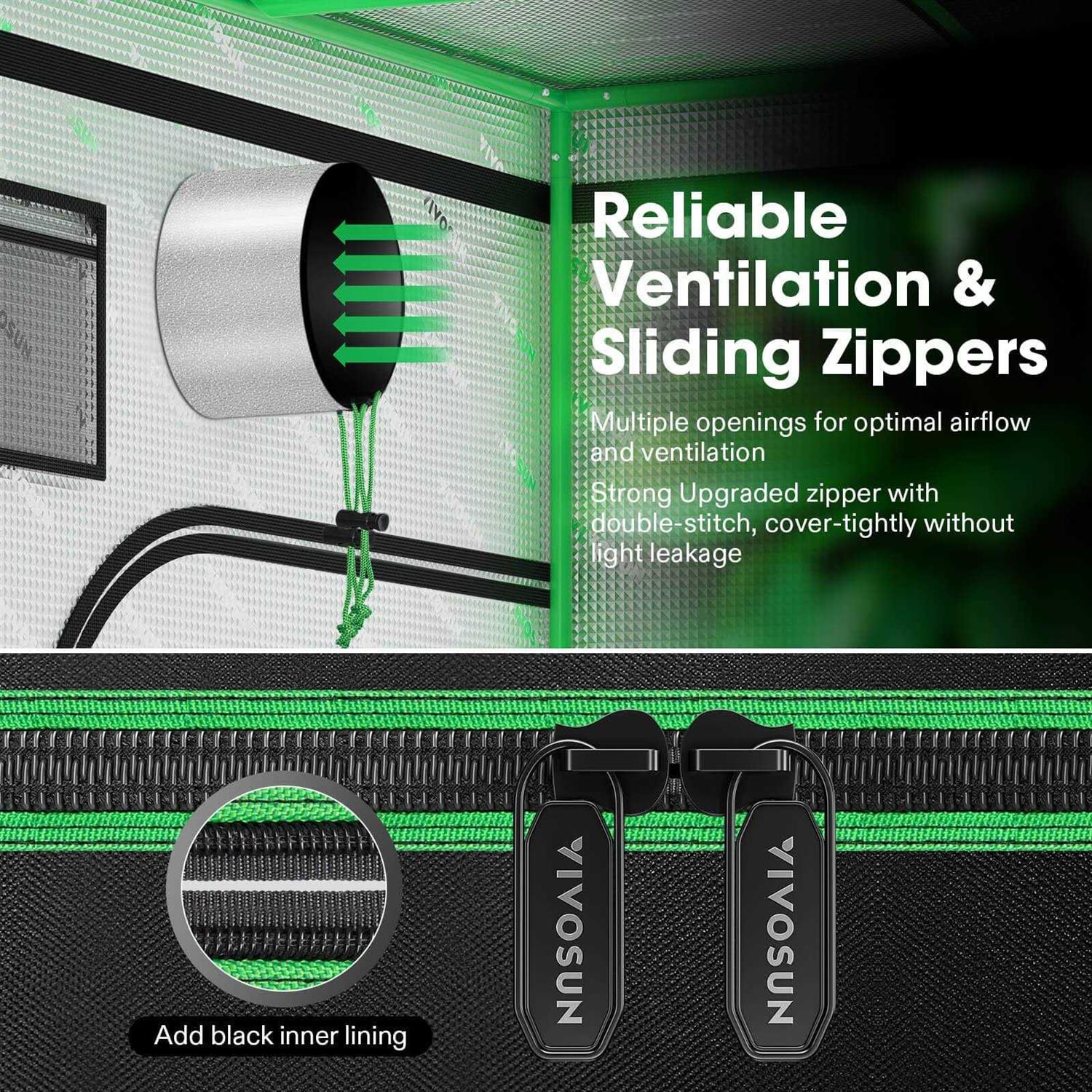 S224 2x2 Mylar Grow Tent - Image 4