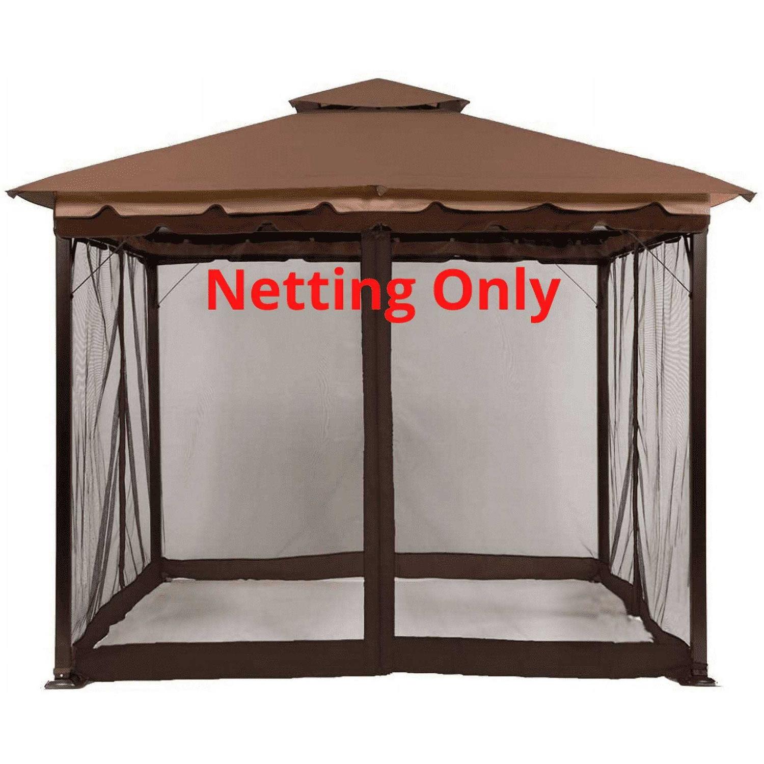 Sunjoy Keep Mosquitoes Out of Your 10 x 10 Gazebo with This Four Panel Pack of Easy to Netting with Zippers - Image 4