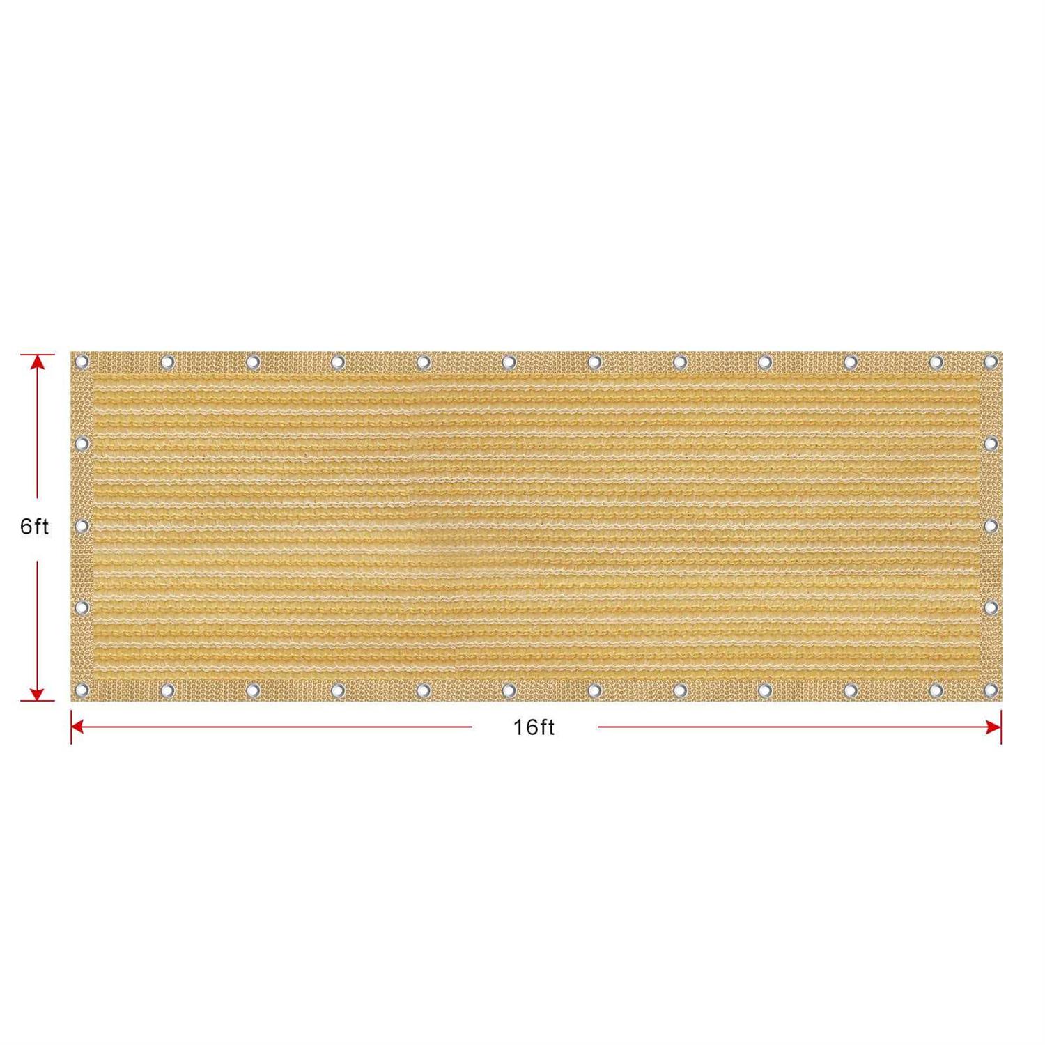 Shatex 90% Shade Fabric Sun Shade Cloth with Grommets for Pergola Cover Canopy - Image 4