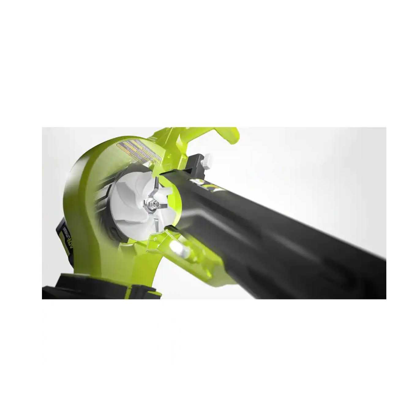 RYOBI 40V Cordless 110 MPH 525 CFM Cordless Leaf Blower and Cordless Leaf Vacuum/Mulcher w/ Batteries and Chargers - Image 4