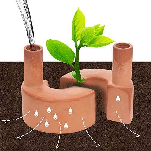 Self-Watering Terra Cotta Planter Water Storage Tank Reusable Automatic Terracotta Plant Watering Devices Globes Stakes Self-irriga - Image 5