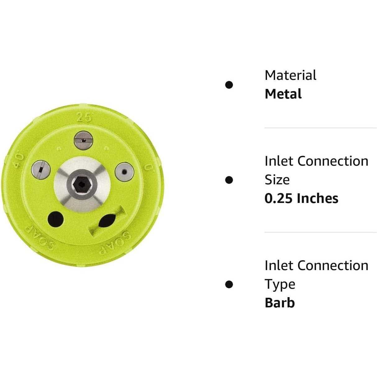 Ryobi 5-in-1 3,300 PSI Gas and Electric Pressure Washer Nozzle - Image 3