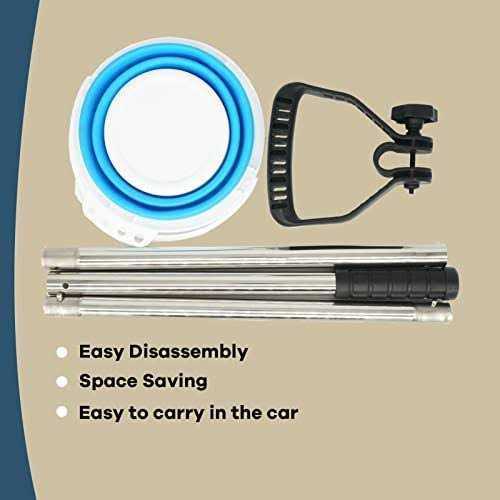 Sand Fleas Rake Stainless Steel Sand Sifter Detachable 47 Inches Long Handle - Image 4