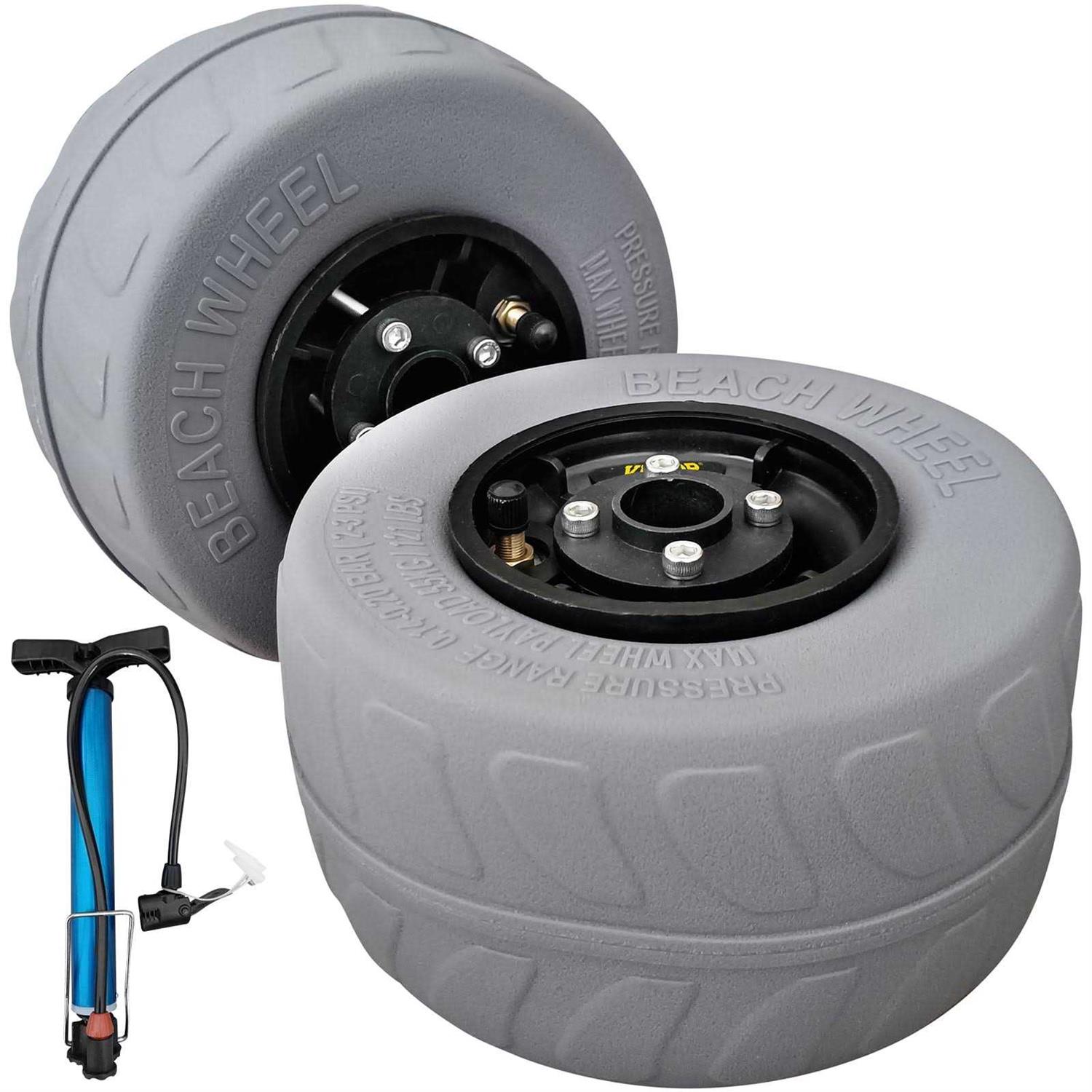 VEVOR Beach Balloon Wheels 13 Replacement Sand Tires TPU Cart Tires for Kayak Dolly Canoe Cart and Buggy w/Free Air - Image 4