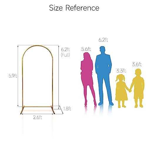 OFRAME STAND Arch Backdrop Stand Wedding Arch Stand Balloon Arch Frame Kit for Wedding Arch Flower Stand Party Background Decoration - Image 3