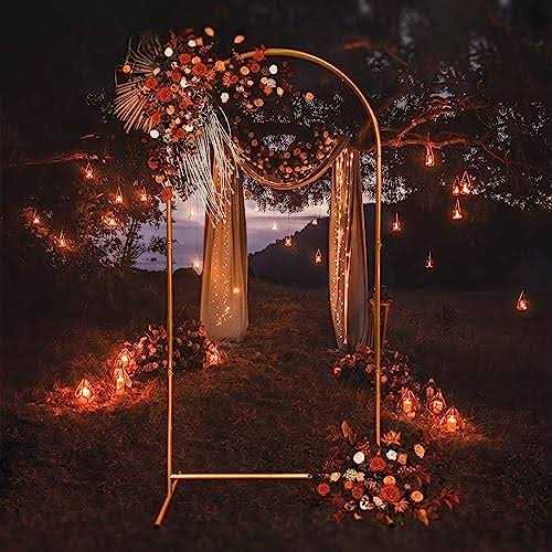 OFRAME STAND Arch Backdrop Stand Wedding Arch Stand Balloon Arch Frame Kit for Wedding Arch Flower Stand Party Background Decoration - Image 4