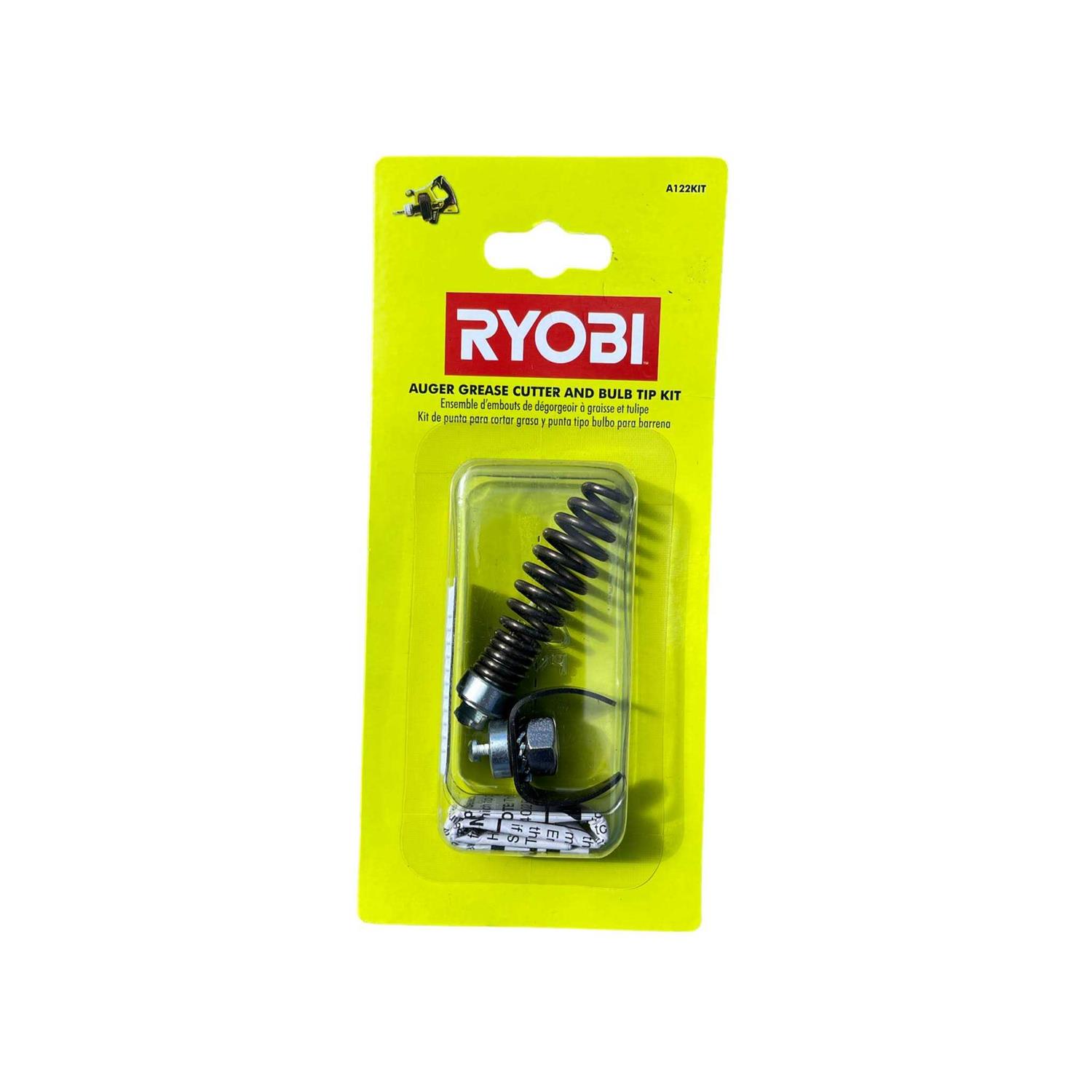 RYOBI Auger Grease Cutter and Bulb Tip Kit for Drain Auger P4002 Models - Image 3