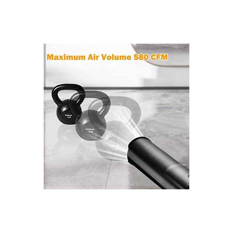 RUALION Cordless Leaf Blower Electric Leaf Blower Battery Powered 580CFM 3-Speed Dial Electric Battery Blower with 2 * 20V 3.0Ah Battery for Lawn - Image 5