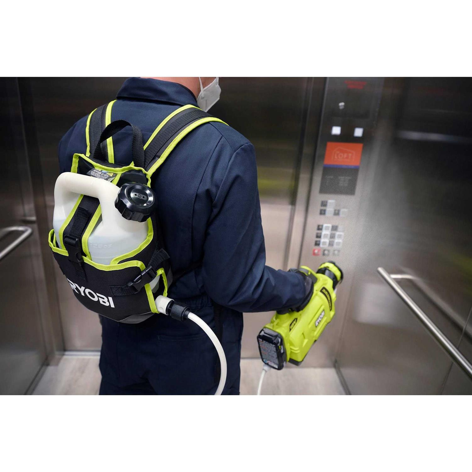 Ryobi ONE+ 18V Cordless Electrostatic 1 Gal. Sprayer Kit with 2.0 Ah Batteries and Charger - Image 3