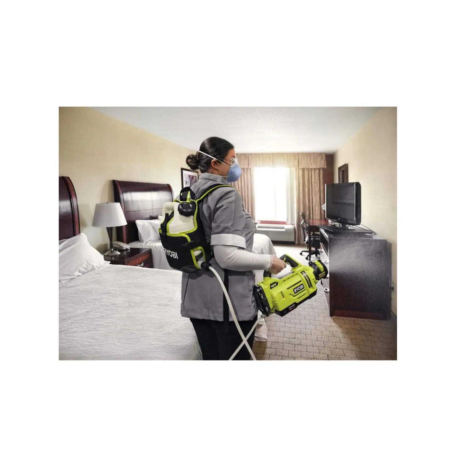 Ryobi ONE+ 18V Cordless Electrostatic 1 Gal. Sprayer Kit with 2.0 Ah Batteries and Charger - Image 5