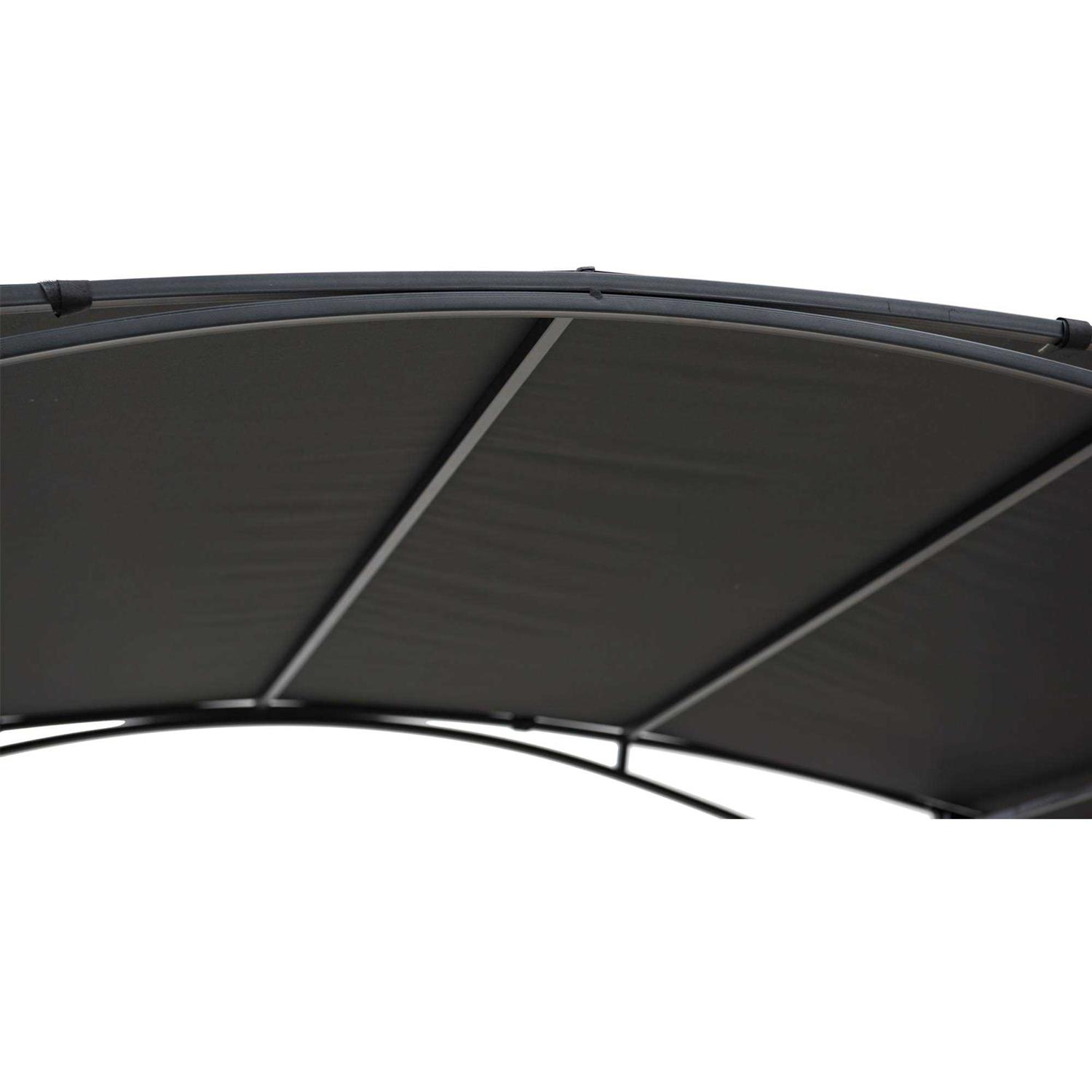 Sunjoy 5 ft. x 8 ft. Black Steel Grill Gazebo - Image 3