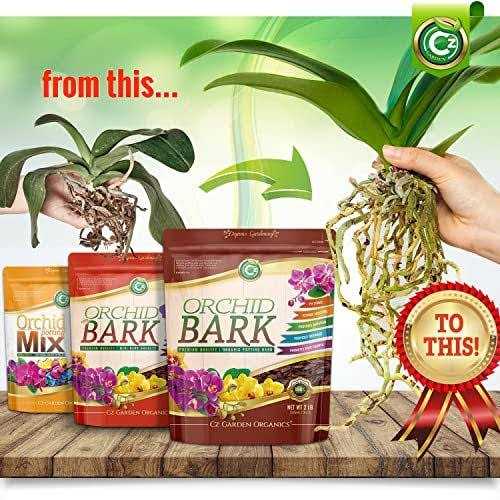 Orchid Potting Bark Made in USA Premium Garden Soil Amendment Mix for Proper Root Development of Phalaenopsis - Image 2