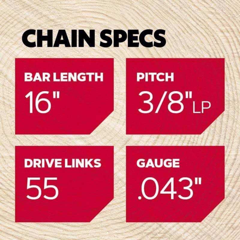 Oregon AdvanceCut R55 16 in. Chainsaw Chain 55 links - Image 4