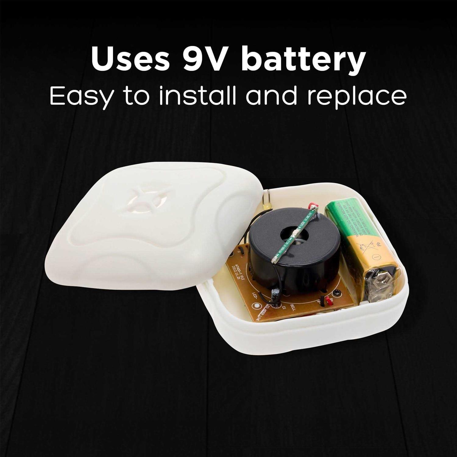 Mindful Design Water Leak Detector 95 dB Flood Detection Alarm Sensor for Bathrooms - Image 4