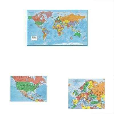 Swiftmaps 24h x 36w World Premier Wall Map Poster Mural - Image 5