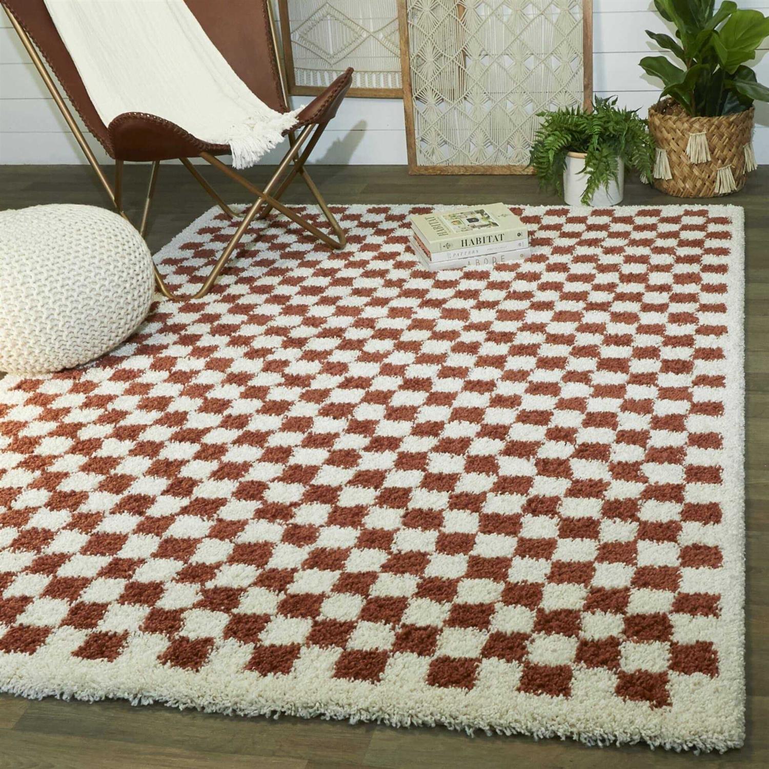 Balta Covey Plush Checkered Thick Shag Area Rug - Image 4
