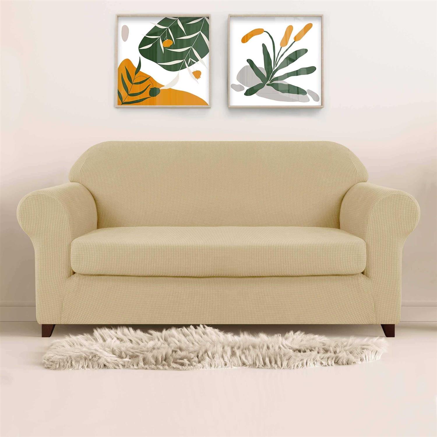 Subrtex 2-Piece Stretch Sofa Slipcover - Image 5