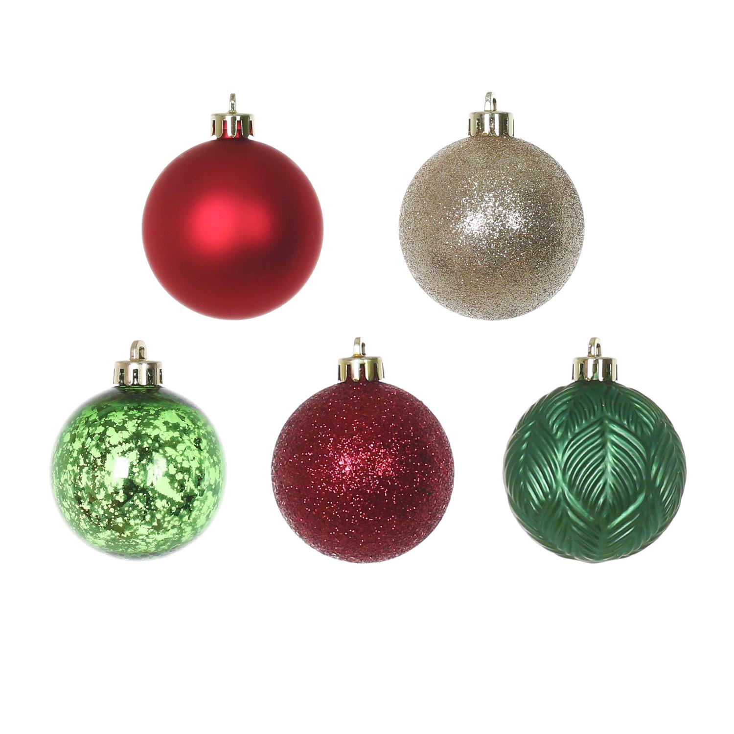 Assorted Farmhouse Ball Ornament Set by Ashland - Image 3