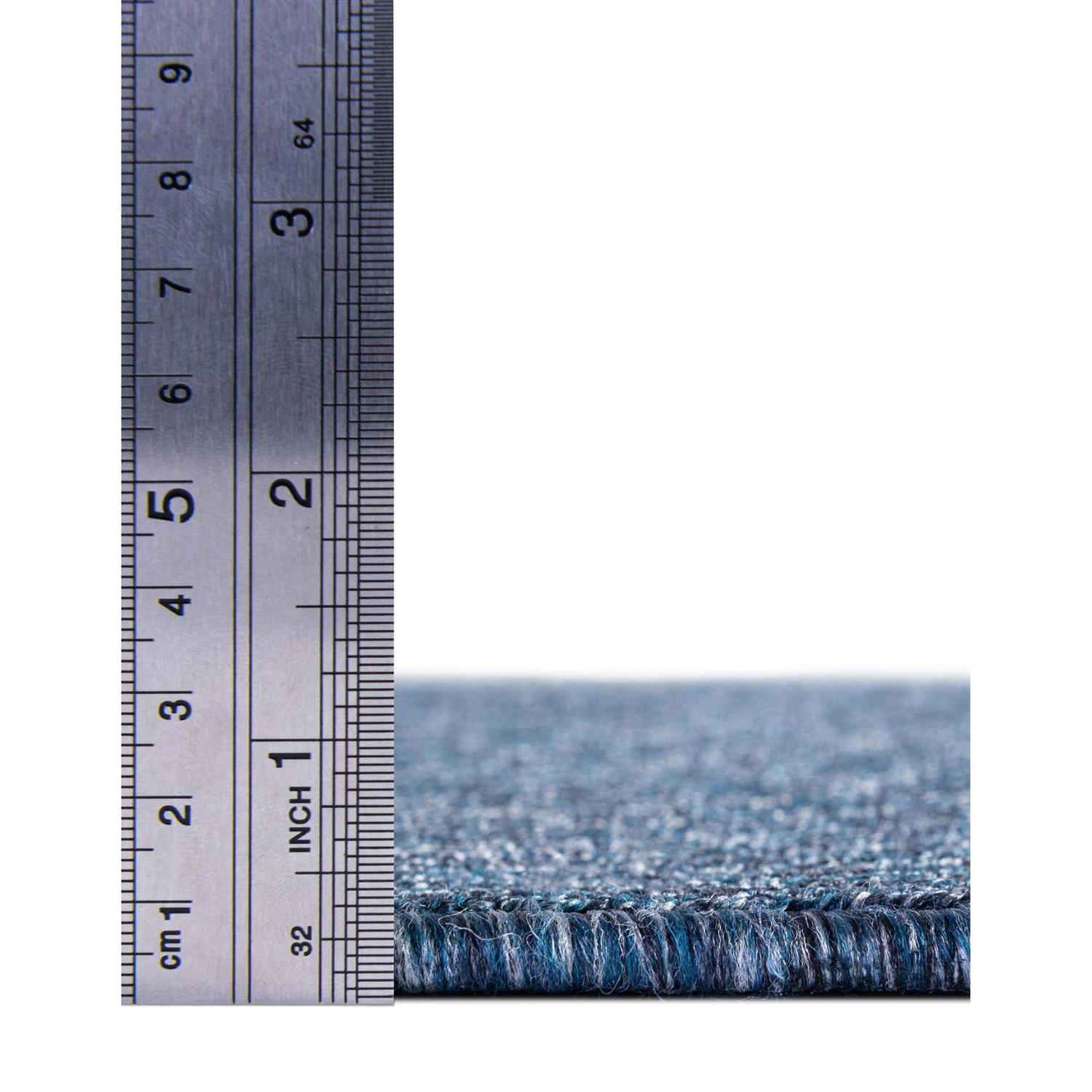 Unique Loom Everyday Shag Plush Area Rug Blue - Image 3