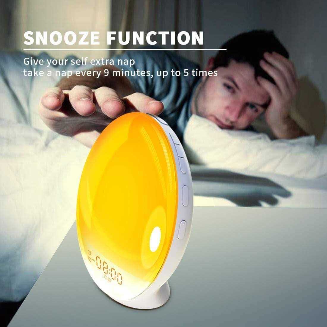 Dekala Sunrise Alarm Clock for Heavy Sleepers Wake Up Light with Sunrise/Sunset Simulation - Image 4