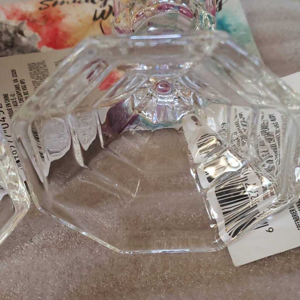 Dollar Tree 4 Glass Taper Candleholders - Image 4