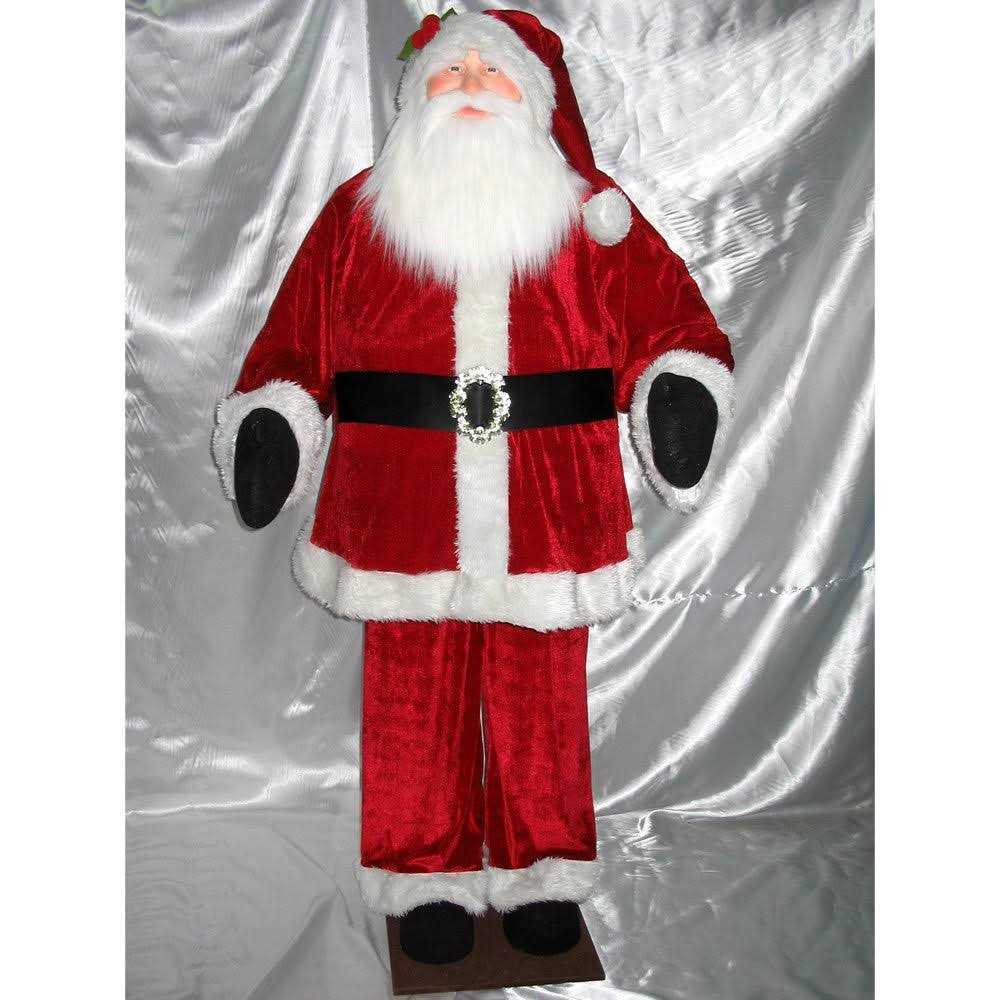 Vickerman 6' Red Velvet Standing or Sitting Santa - Image 3