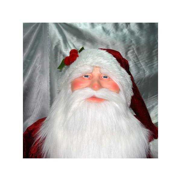Vickerman 6' Red Velvet Standing or Sitting Santa - Image 4