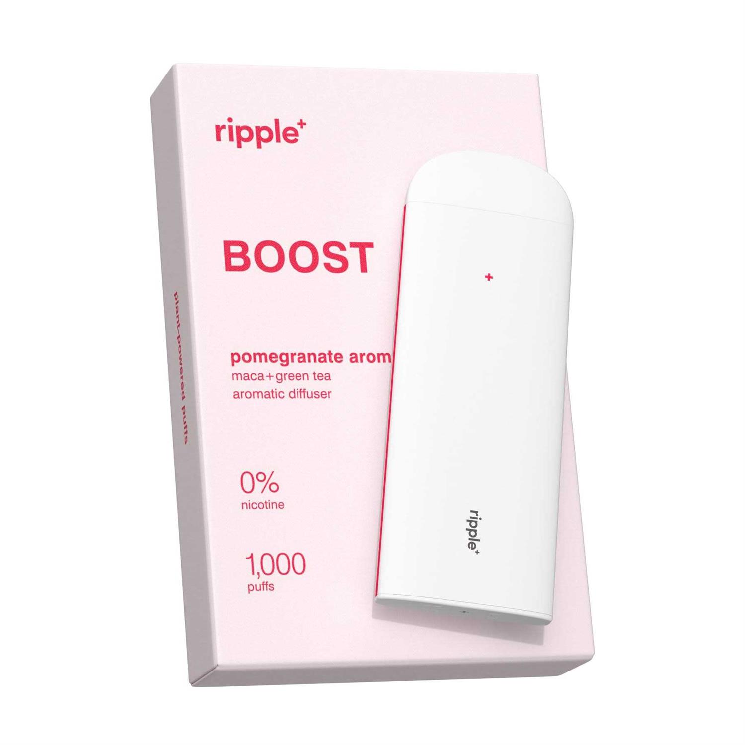 ripple+ boost Zero Nicotine Pomegranate Puffs Portable Aromatherapy Diffuser Pen - Image 3